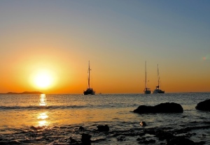 A sunset in San Antonio, Ibiza