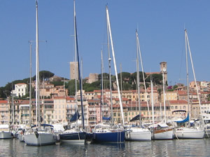 You can sleep aboard yachts like these in the beautiful old port of Cannes, right next to the Palais!