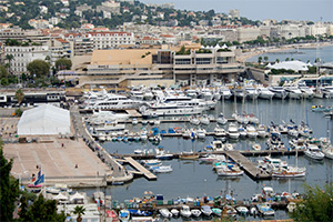 Cannes Old Port and Palais des Festivals