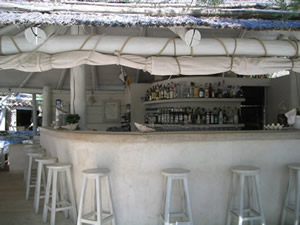 The Bar at Club 55 in St Tropez