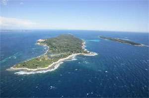 The lerin islands from above