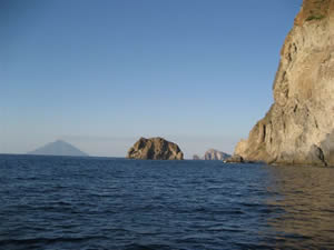 Volcano as seen from near Panarea