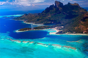 Tahiti from the air