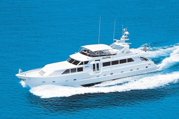 Luxury Crewed Motor Yacht Insatiable Broward 100 3 Cabins